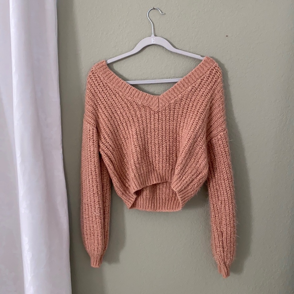Forever21 Open Back Sweater